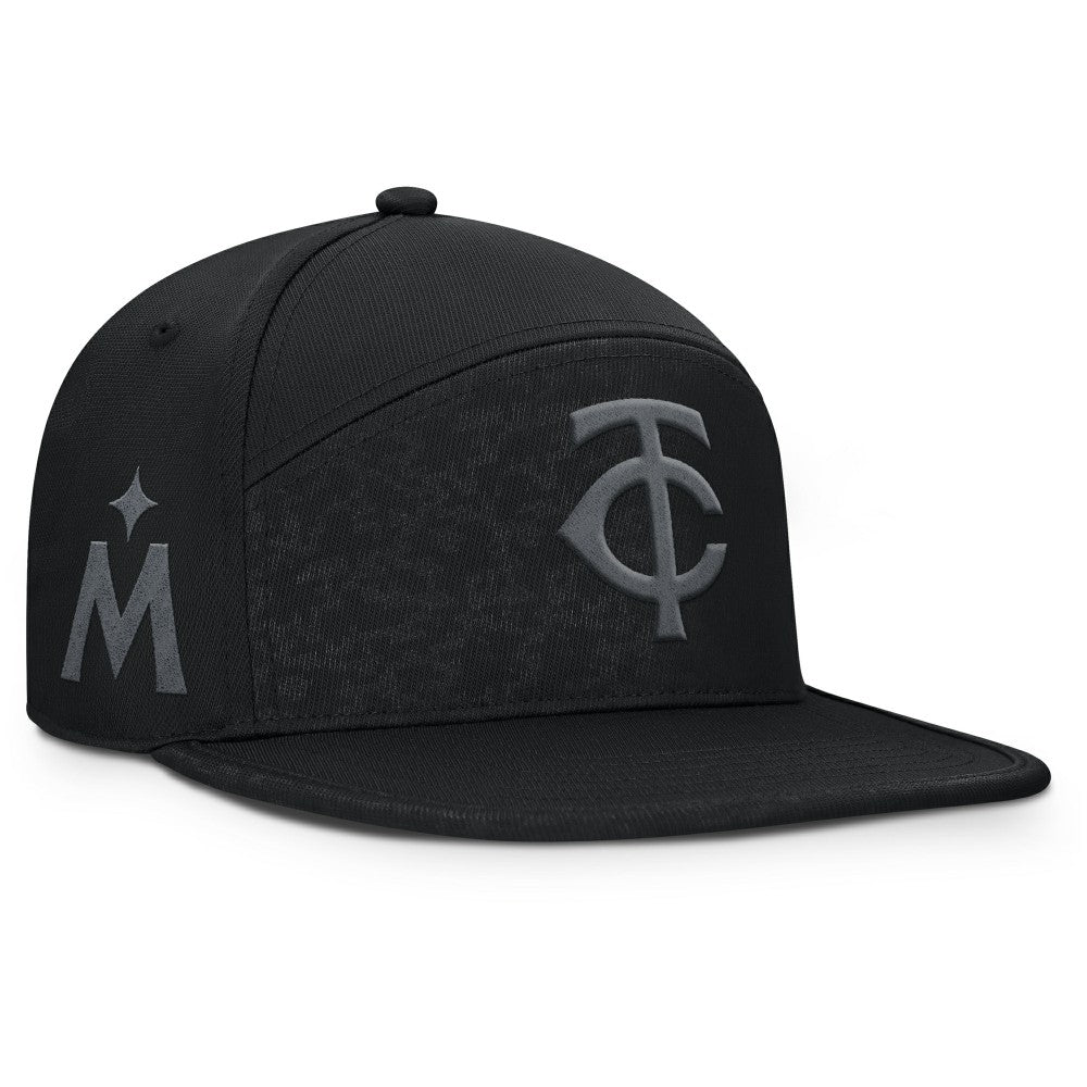 Minnesota Twins Platoon Adjustable Hat - Black