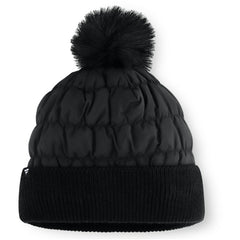 Colorado Rockies Nightcap Cuffed Knit Hat with Pom - Black