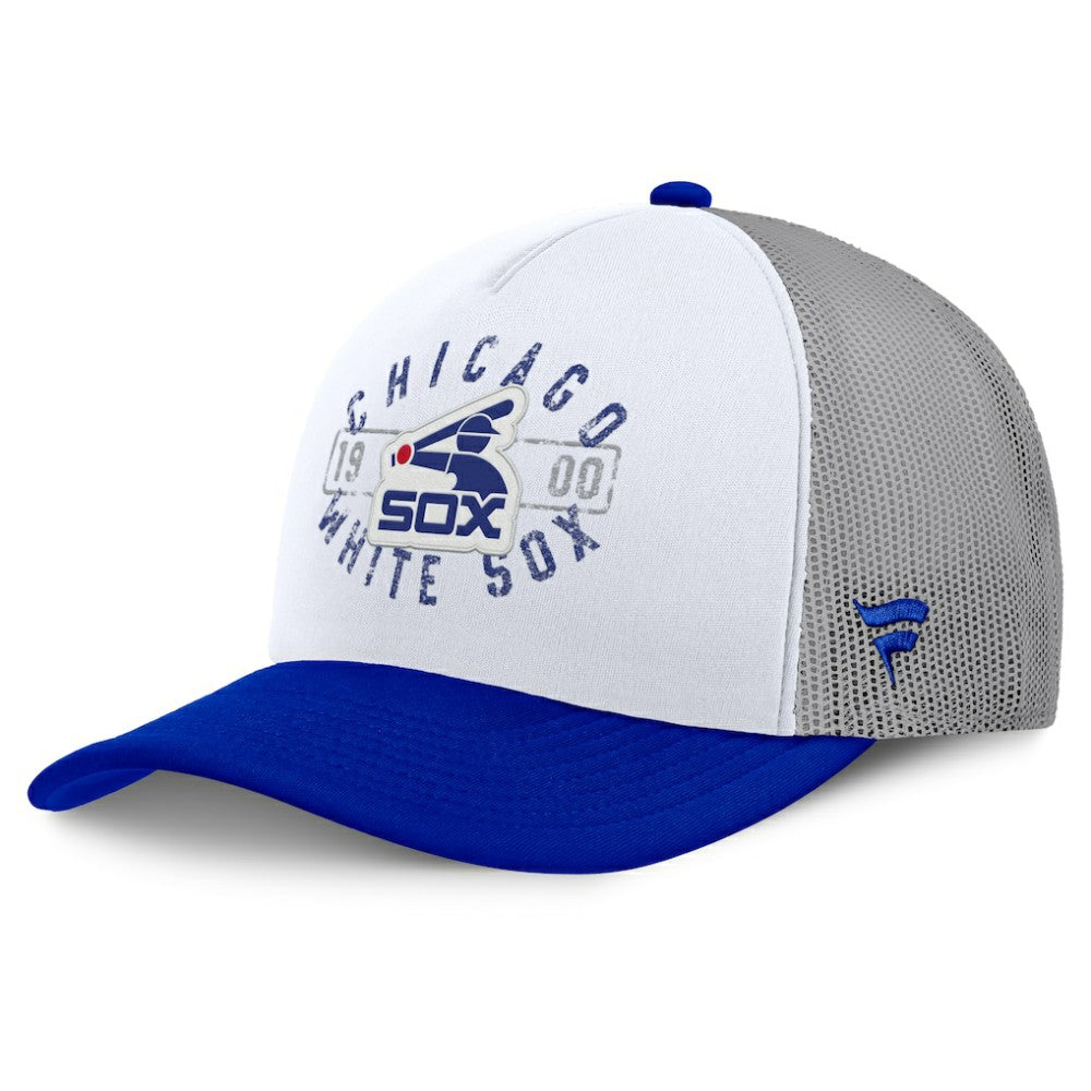 Chicago White Sox Designated A-Frame Foam Front Trucker Adjustable Hat - White/Blue