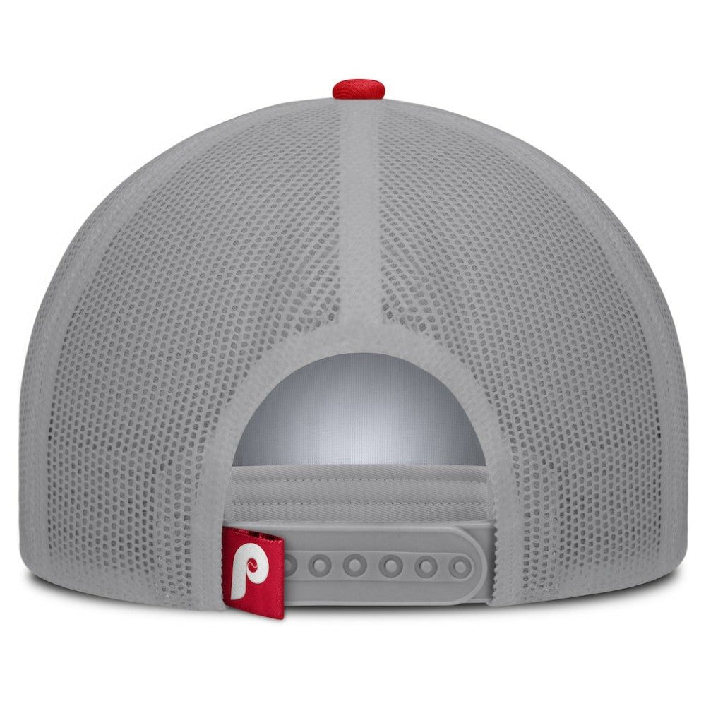 Philadelphia Phillies Designated A-Frame Foam Front Trucker Adjustable Hat - White/Red
