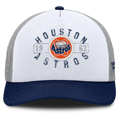 Houston Astros Designated A-Frame Foam Front Trucker Adjustable Hat - White/Navy