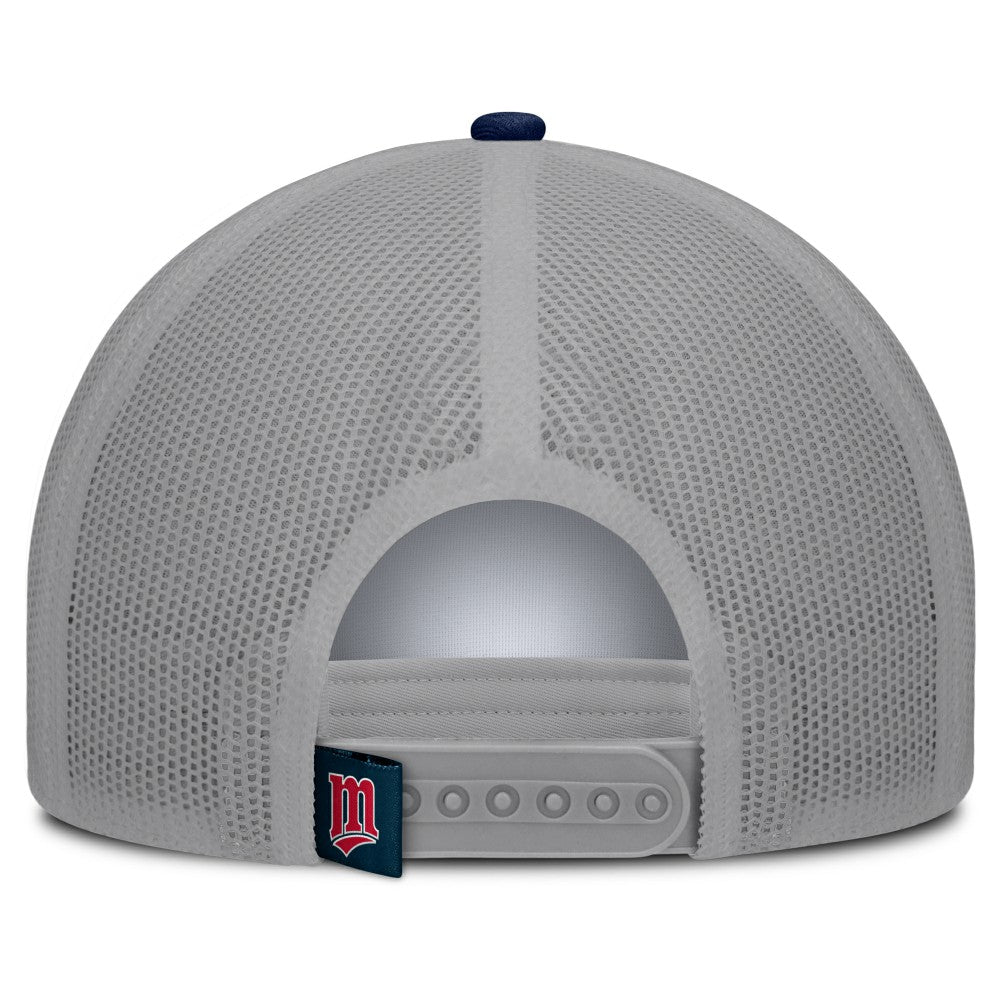 Minnesota Twins Designated A-Frame Foam Front Trucker Adjustable Hat - White/Navy