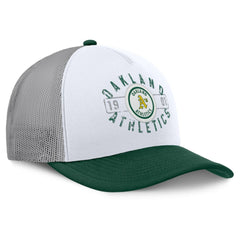 Athletics Designated A-Frame Foam Front Trucker Adjustable Hat - White/Green