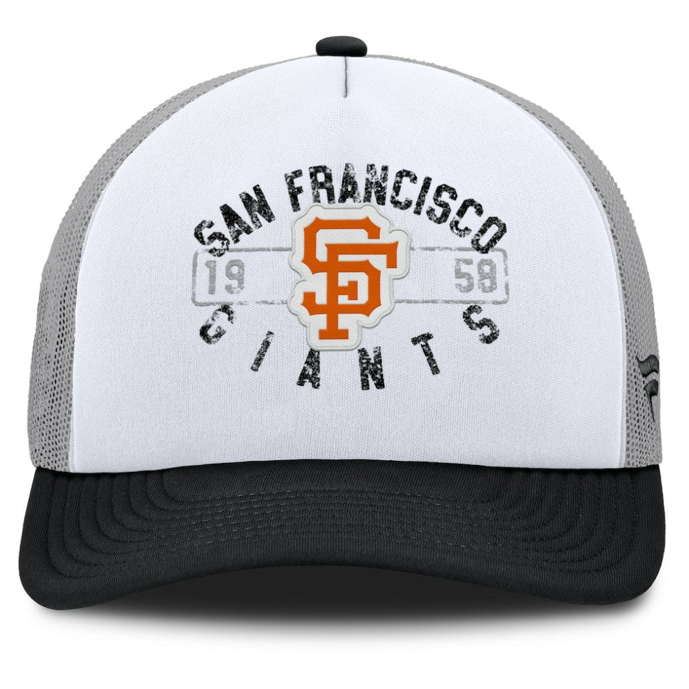 San Francisco Giants Designated A-Frame Foam Front Trucker Adjustable Hat - White/Black