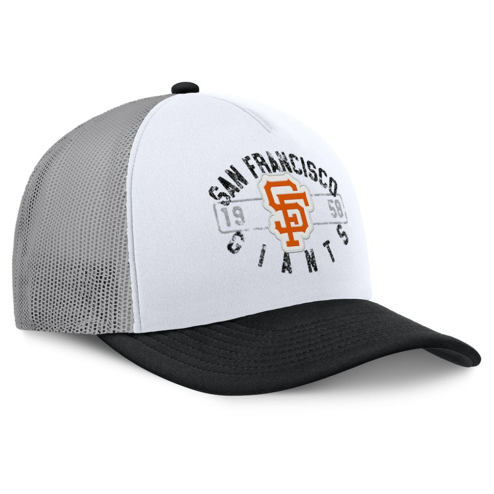 San Francisco Giants Designated A-Frame Foam Front Trucker Adjustable Hat - White/Black