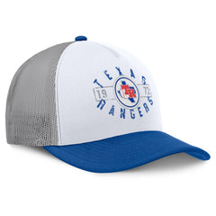 Texas Rangers Designated A-Frame Foam Front Trucker Adjustable Hat - White/Royal