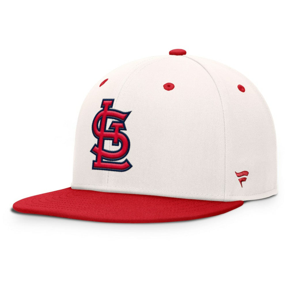 St. Louis Cardinals Unit Fitted Hat - Cream/Red