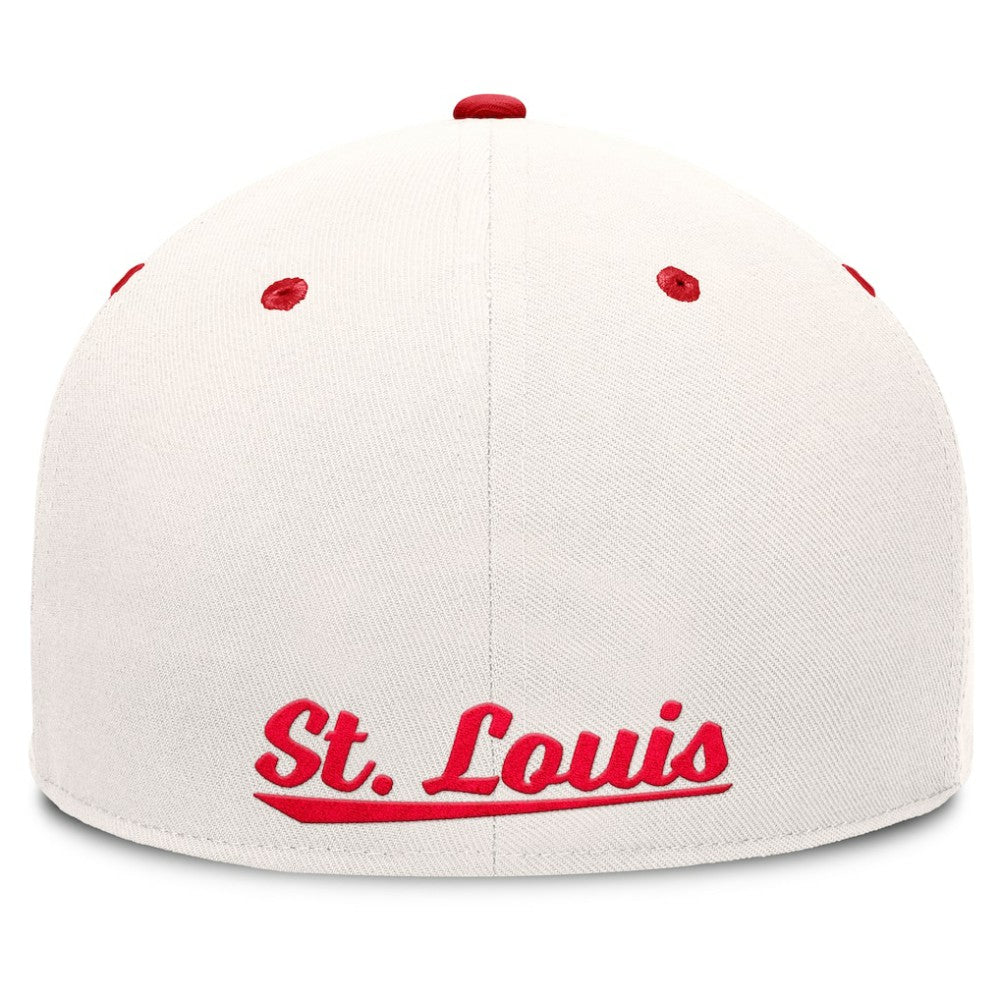 St. Louis Cardinals Unit Fitted Hat - Cream/Red