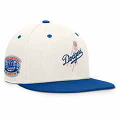 Los Angeles Dodgers Unit Fitted Hat - Cream/Royal