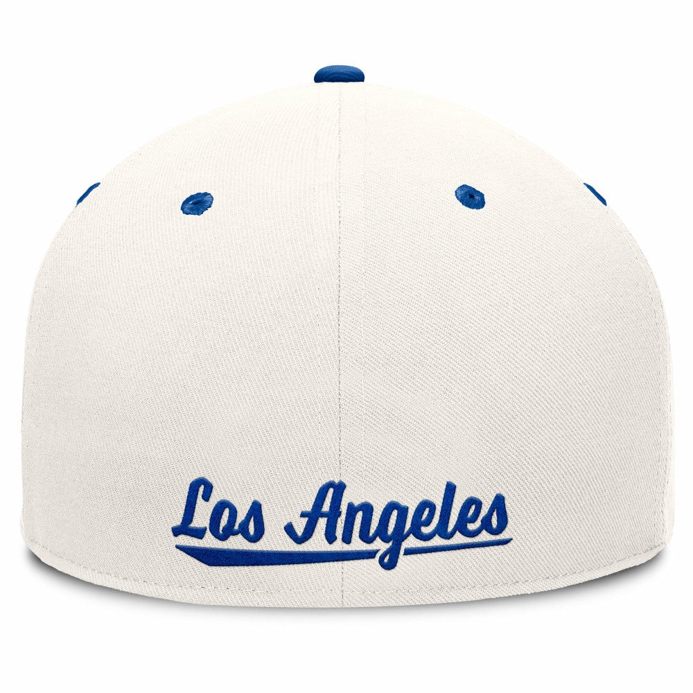 Los Angeles Dodgers Unit Fitted Hat - Cream/Royal