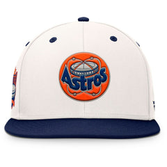 Houston Astros Unit Fitted Hat - Cream/Navy