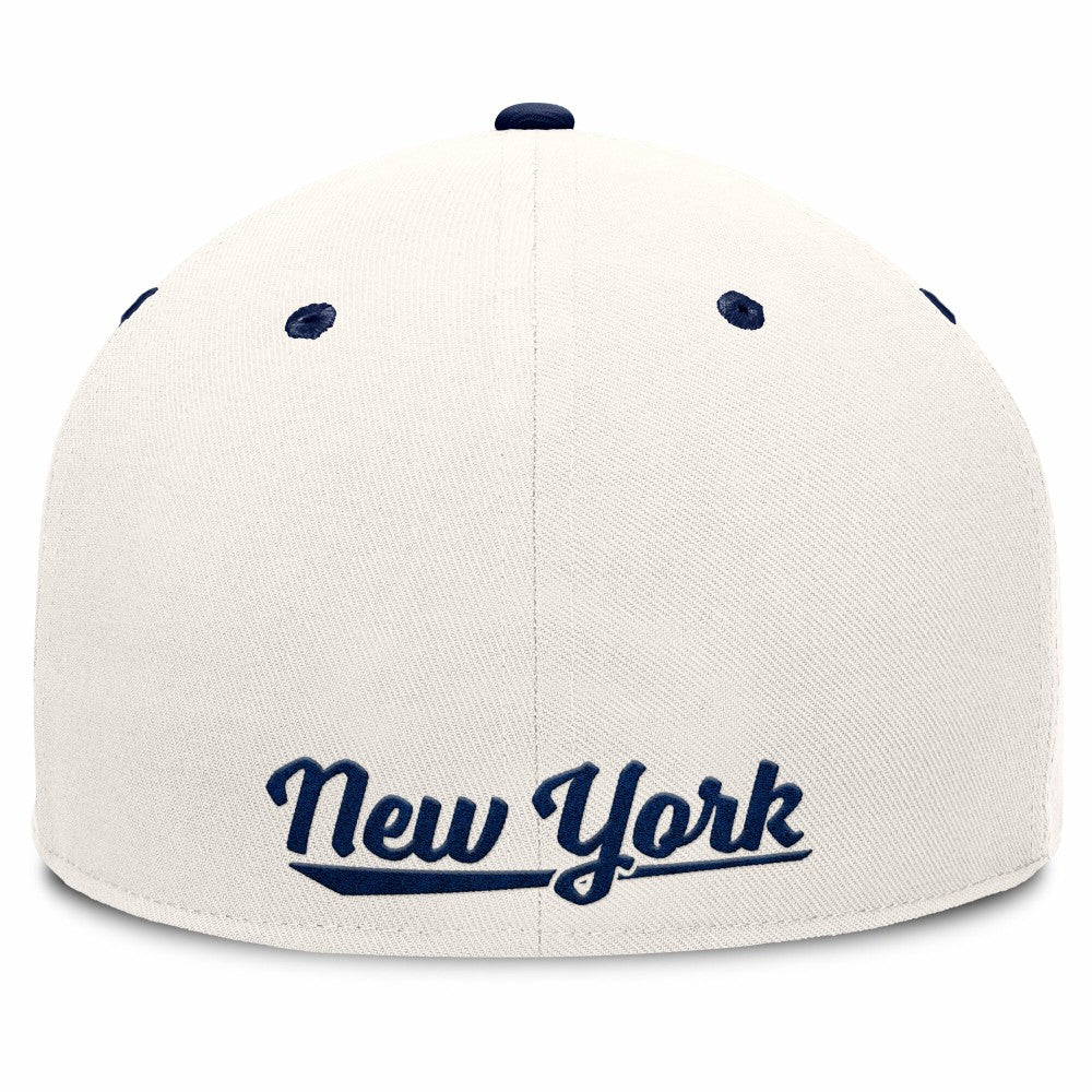 New York Yankees Unit Fitted Hat - Cream/Navy