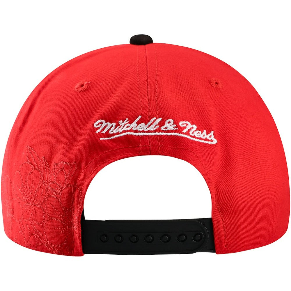 Detroit Red Wings Mitchell & Ness May Flowers Pro Crown Adjustable Hat Red/Black
