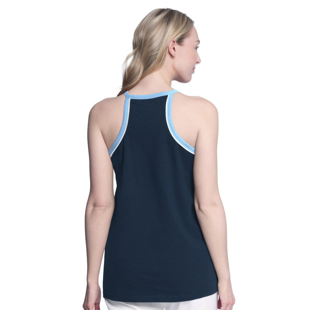 Tampa Bay Rays G-III 4Her by Carl Banks Women's Curveball Racerback Tank Top - Navy