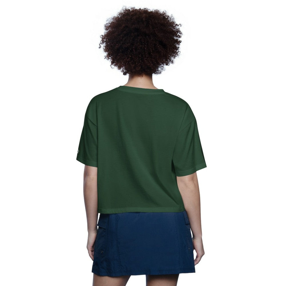 Athletics Starter Women's Play the Ball Boxy Cropped T-Shirt - Green