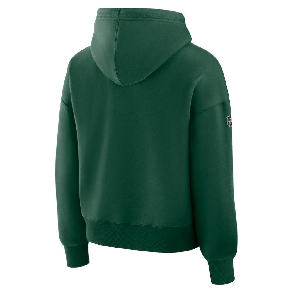 Minnesota Wild Fanatics Women's Authentic Pro Primary Pullover Hoodie Green