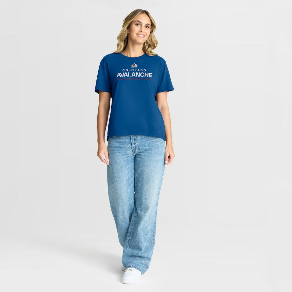 Colorado Avalanche Fanatics Women's Authentic Pro Primary T-Shirt Blue