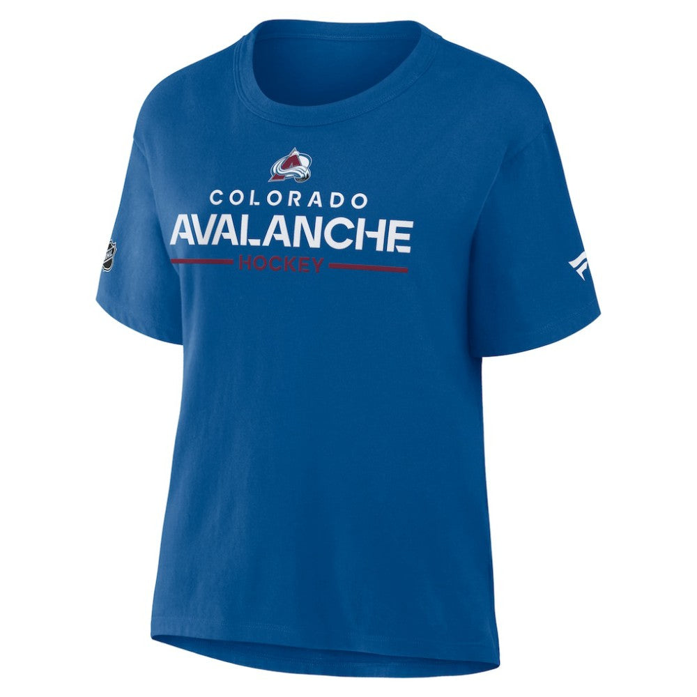 Colorado Avalanche Fanatics Women's Authentic Pro Primary T-Shirt Blue