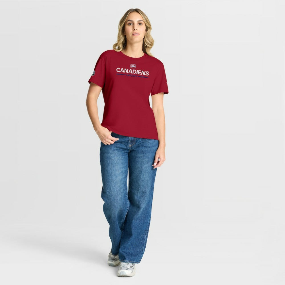 Montreal Canadiens Fanatics Women's Authentic Pro Primary T-Shirt Red