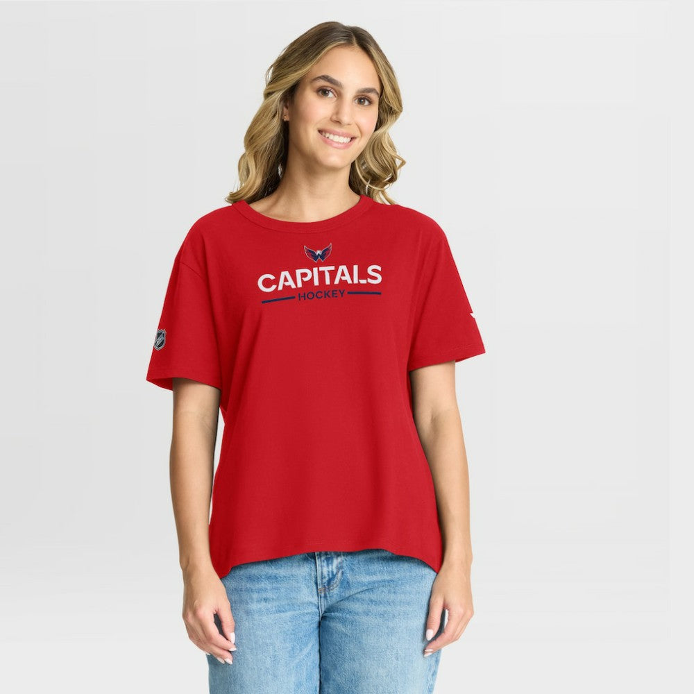 Washington Capitals Fanatics Women's Authentic Pro Primary T-Shirt Red