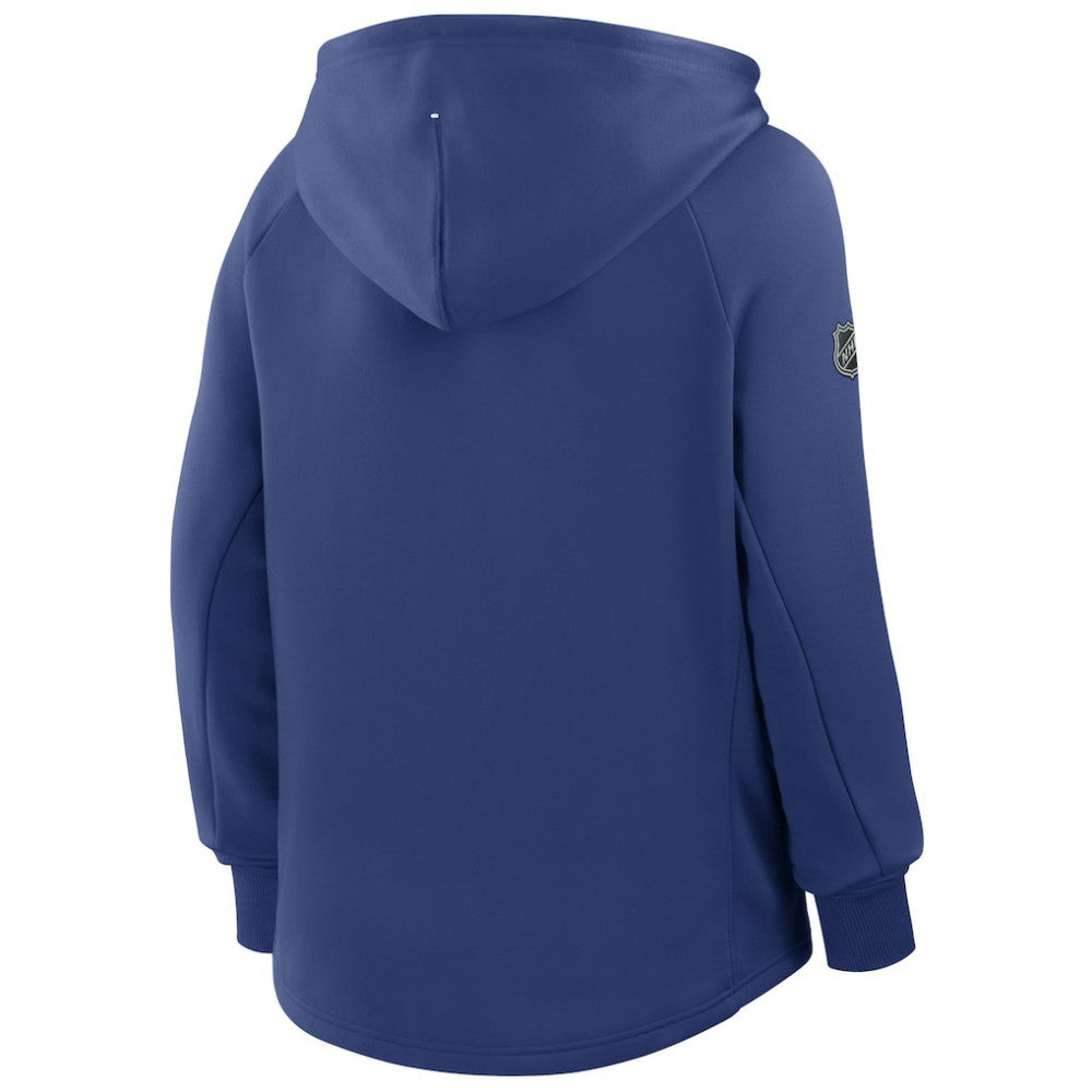 Tampa Bay Lightning Fanatics Women's Authentic Pro Rink Raglan Full-Zip Hoodie Blue