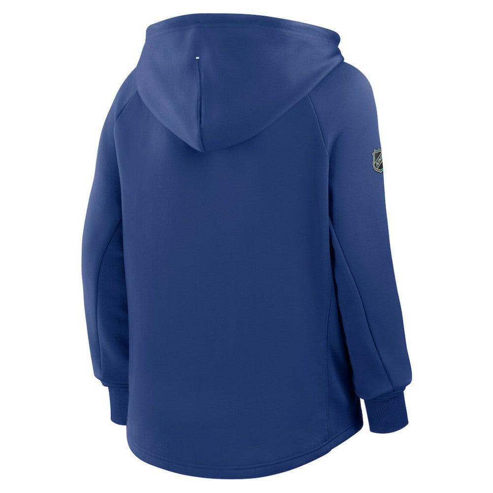 Toronto Maple Leafs Fanatics Women's Authentic Pro Rink Raglan Full-Zip Hoodie Blue
