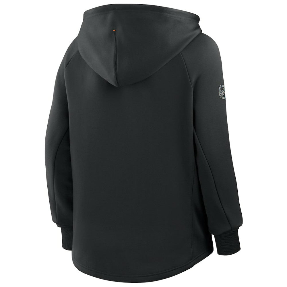 Philadelphia Flyers Fanatics Women's Authentic Pro Rink Raglan Full-Zip Hoodie Black