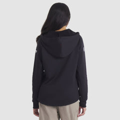 Detroit Red Wings Fanatics Women's Authentic Pro Rink Raglan Full-Zip Hoodie Black