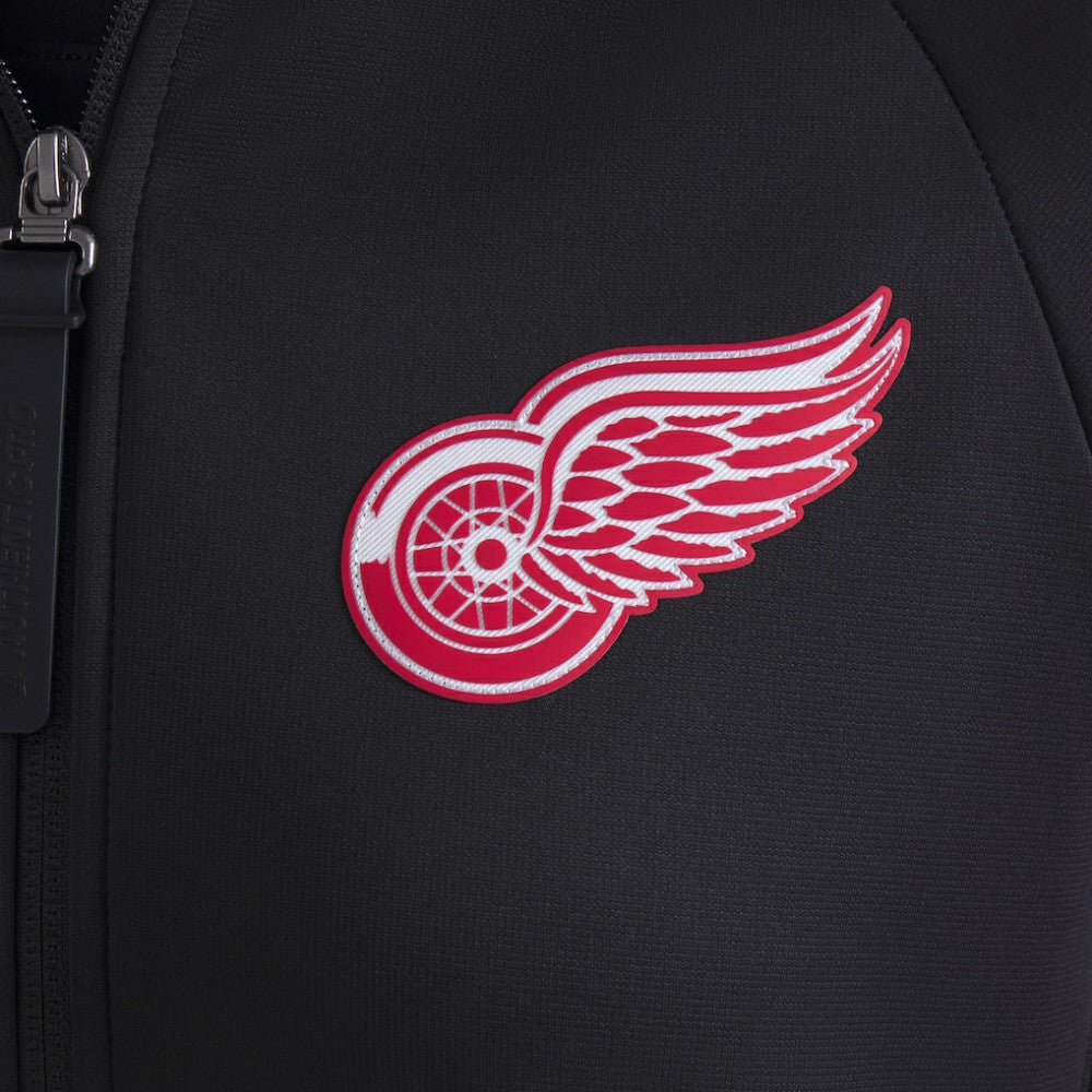 Detroit Red Wings Fanatics Women's Authentic Pro Rink Raglan Full-Zip Hoodie Black