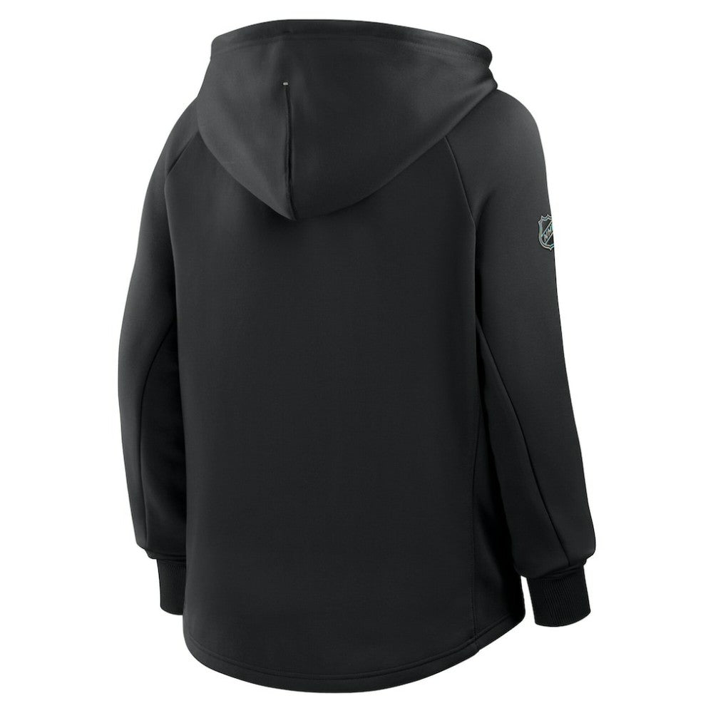 Los Angeles Kings Fanatics Women's Authentic Pro Rink Raglan Full-Zip Hoodie Black