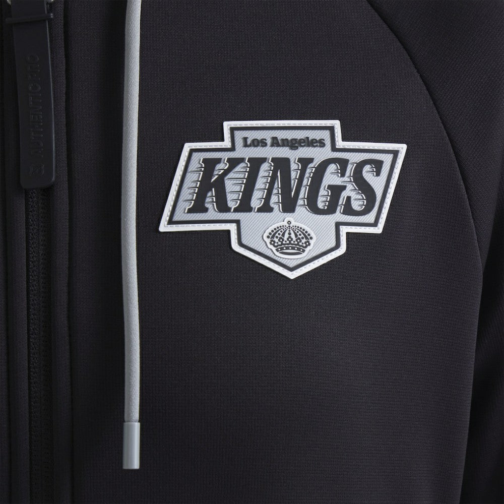 Los Angeles Kings Fanatics Women's Authentic Pro Rink Raglan Full-Zip Hoodie Black