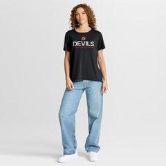 New Jersey Devils Fanatics Women's Authentic Pro Rink Tech T-Shirt Black