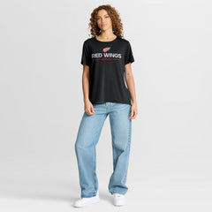 Detroit Red Wings Fanatics Women's Authentic Pro Rink Tech T-Shirt Black