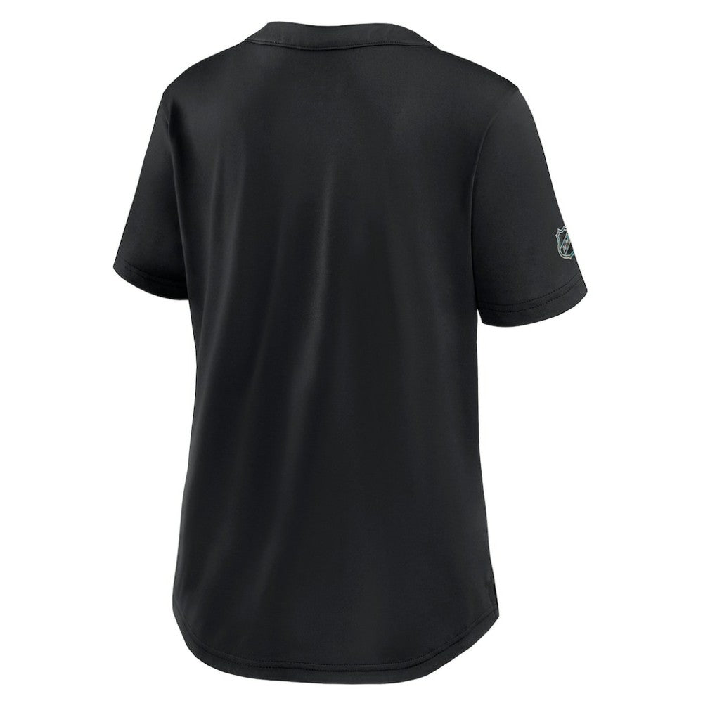 Detroit Red Wings Fanatics Women's Authentic Pro Rink Tech T-Shirt Black