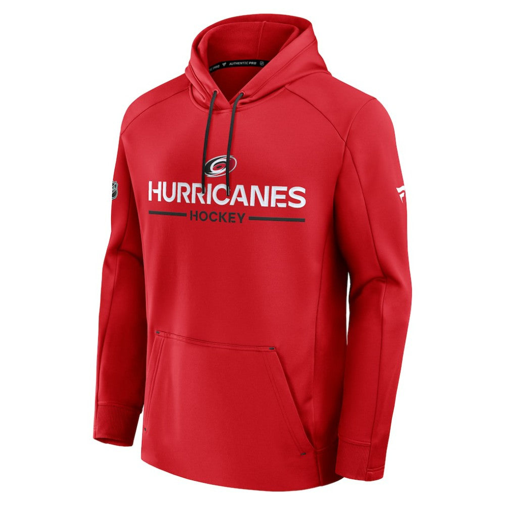 Carolina Hurricanes Fanatics Authentic Pro Rink Hoodie Red