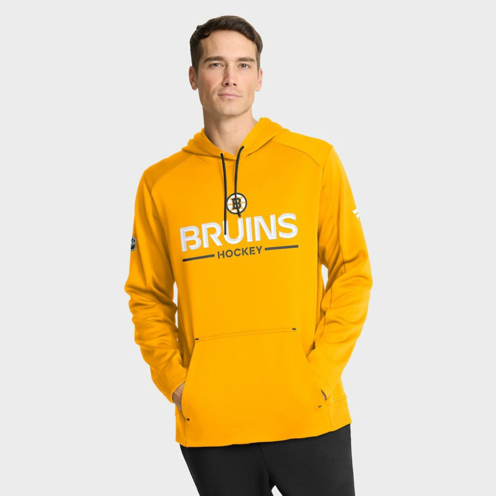 Boston Bruins Fanatics Authentic Pro Rink Hoodie Gold