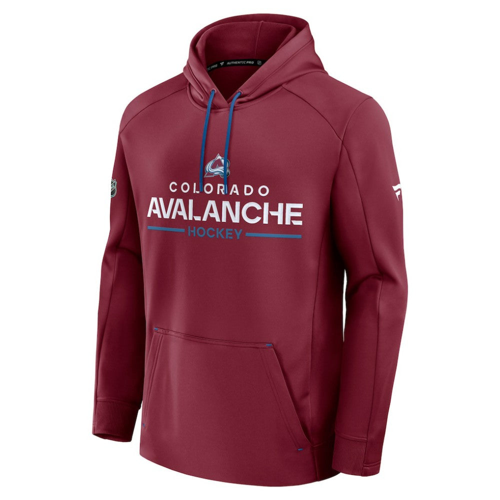 Colorado Avalanche Fanatics Authentic Pro Rink Hoodie Burgundy