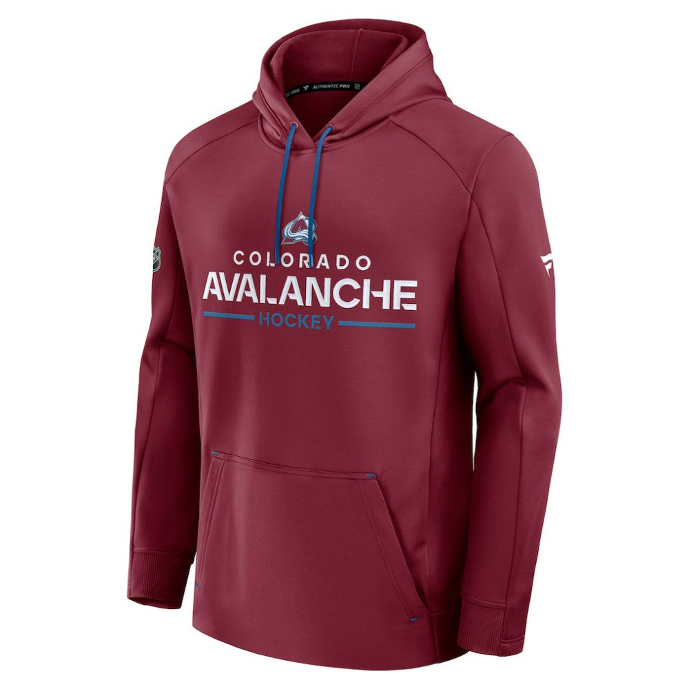 Colorado Avalanche Fanatics Authentic Pro Rink Hoodie Burgundy