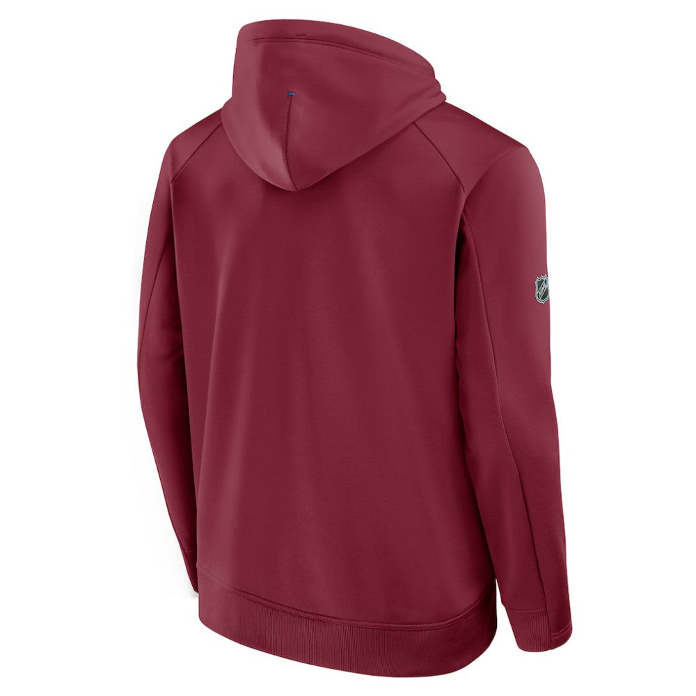 Colorado Avalanche Fanatics Authentic Pro Rink Hoodie Burgundy
