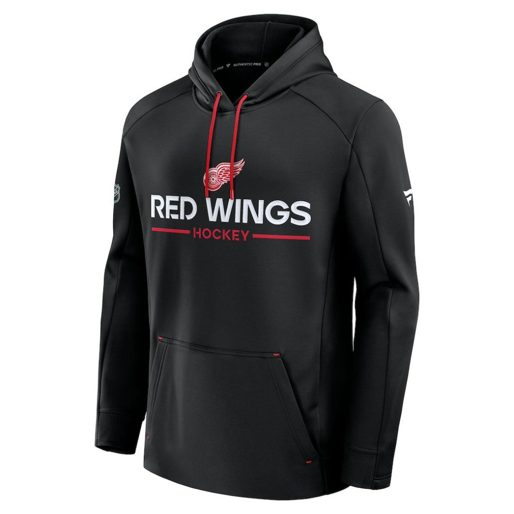 Detroit Red Wings Fanatics Authentic Pro Rink Hoodie Black