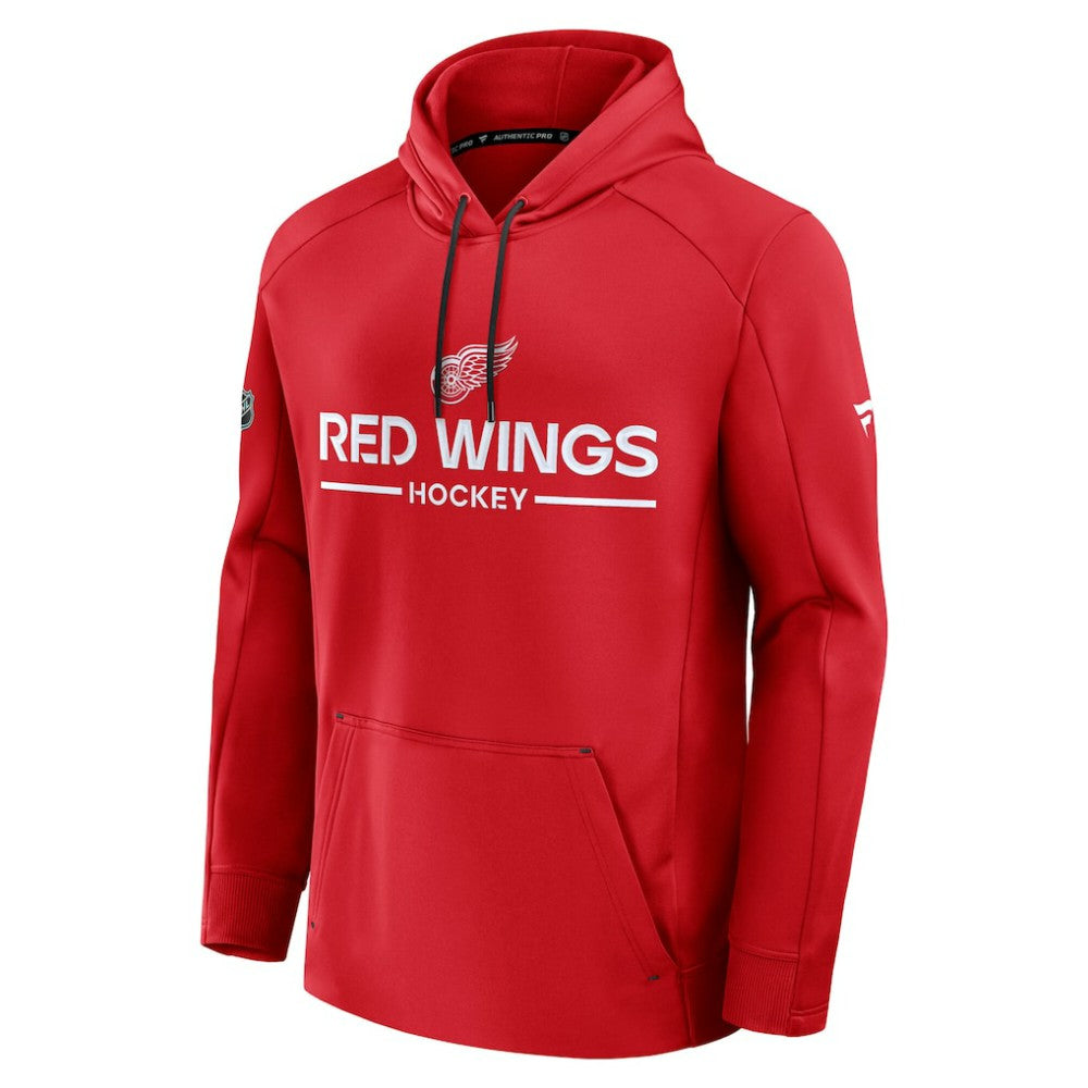 Detroit Red Wings Fanatics Authentic Pro Rink Hoodie Red