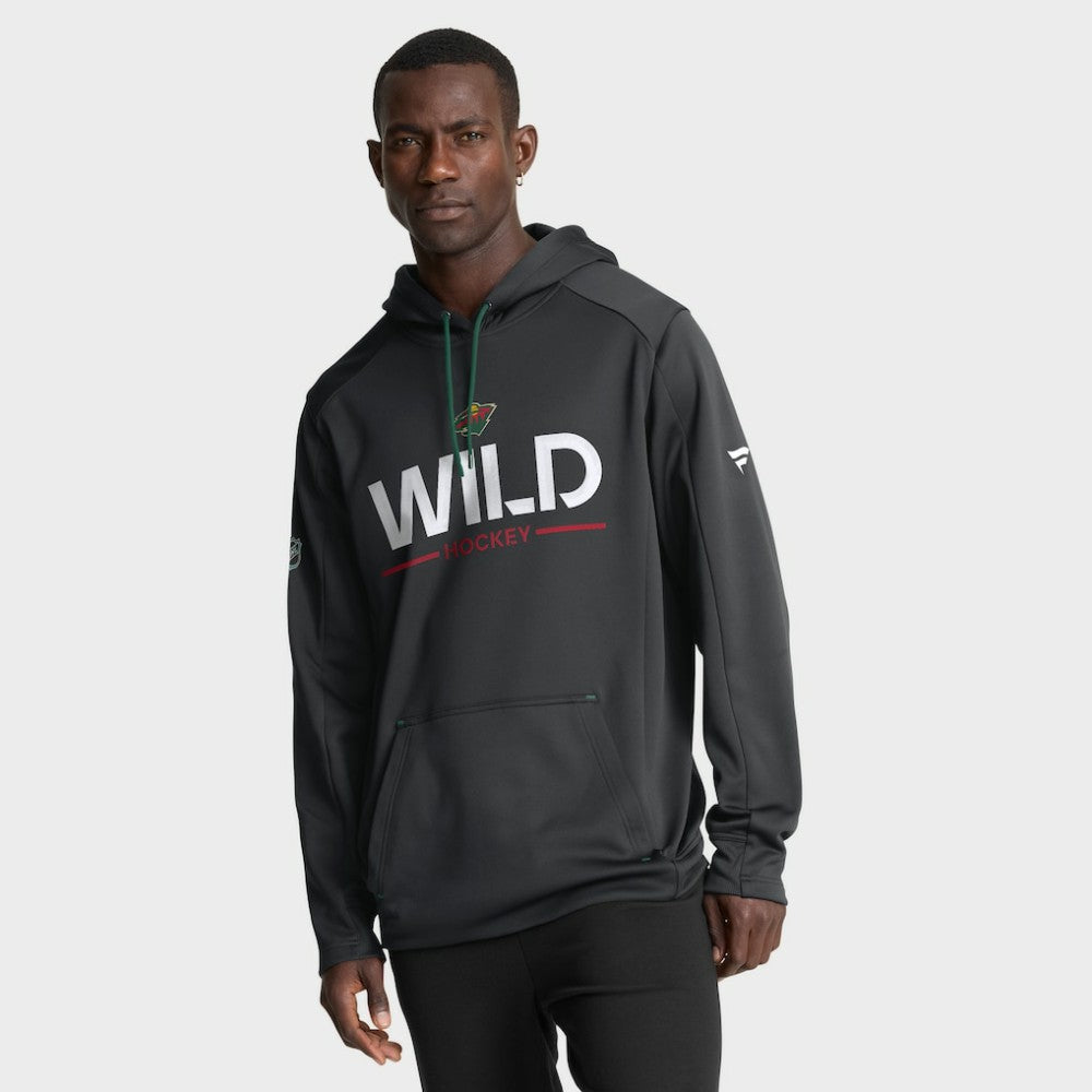 Minnesota Wild Fanatics Authentic Pro Rink Hoodie Black