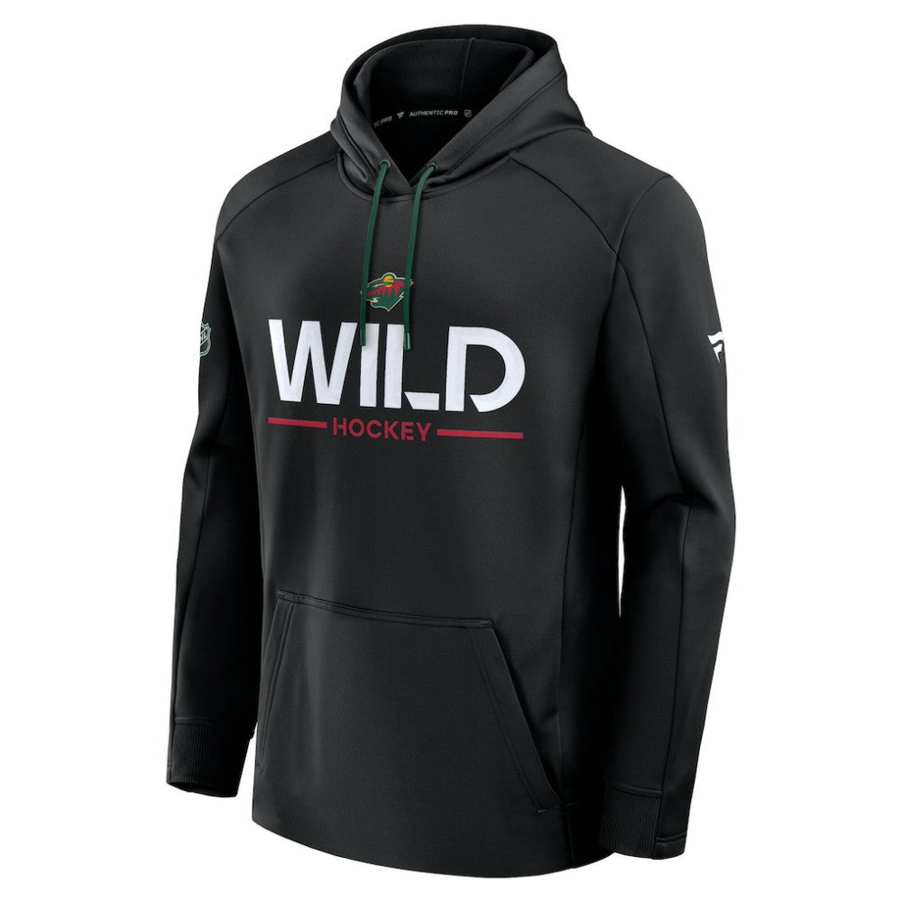 Minnesota Wild Fanatics Authentic Pro Rink Hoodie Black