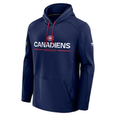 Montreal Canadiens Fanatics Authentic Pro Rink Hoodie Navy