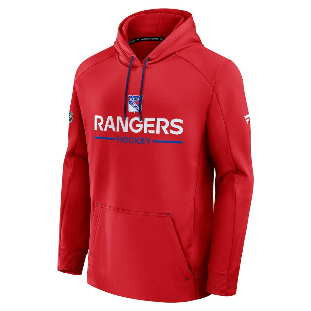 New York Rangers Fanatics Authentic Pro Rink Hoodie Red