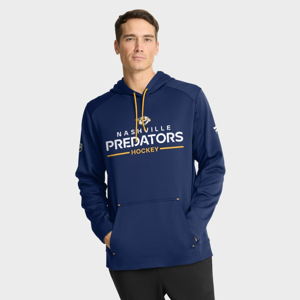 Nashville Predators Fanatics Authentic Pro Rink Hoodie Navy