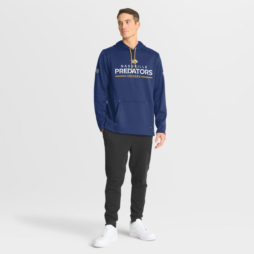 Nashville Predators Fanatics Authentic Pro Rink Hoodie Navy