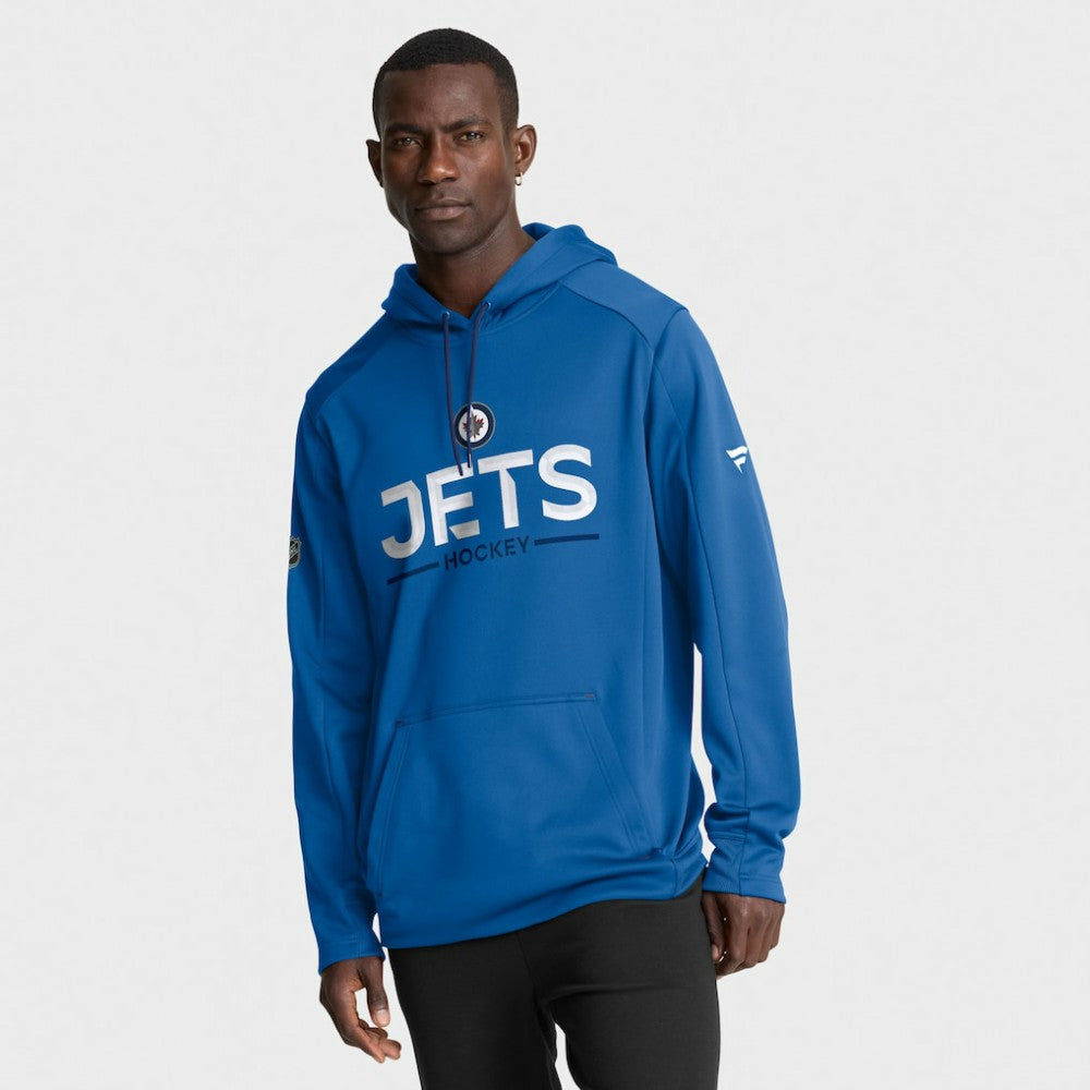 Winnipeg Jets Fanatics Authentic Pro Rink Hoodie Blue