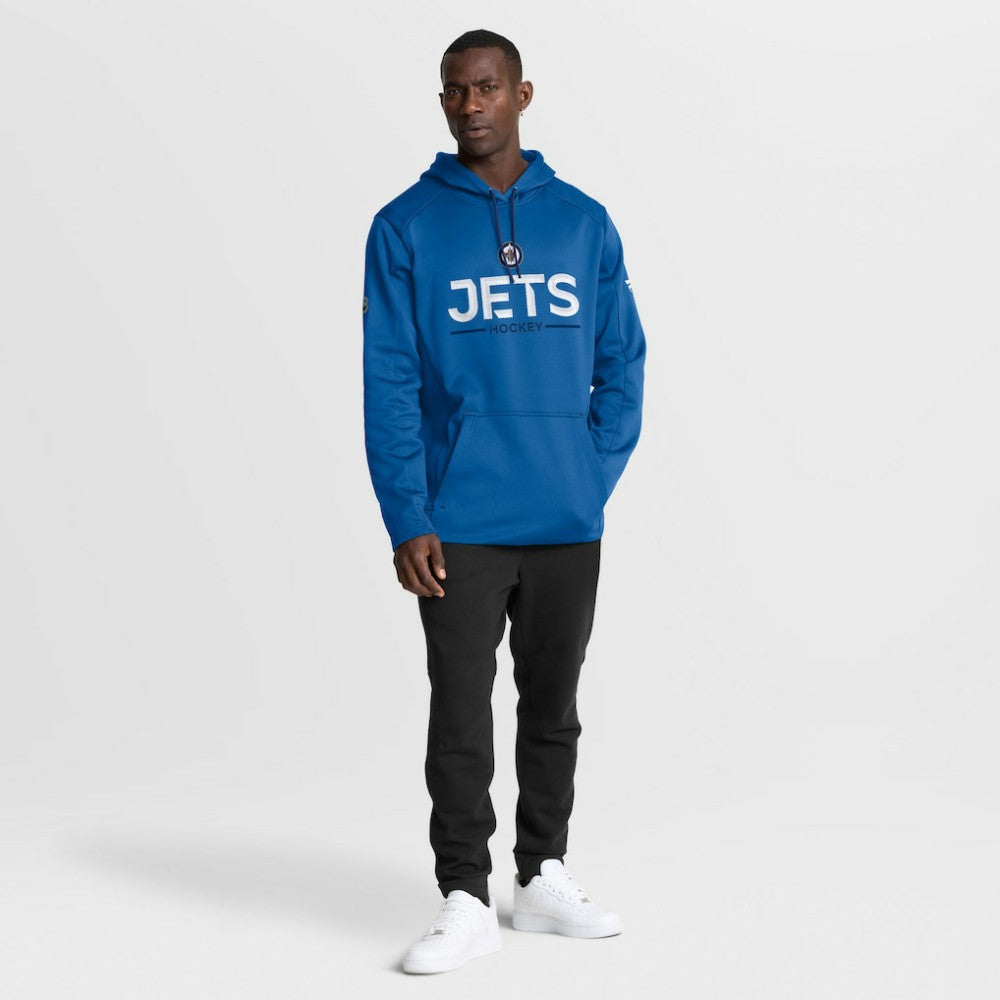 Winnipeg Jets Fanatics Authentic Pro Rink Hoodie Blue