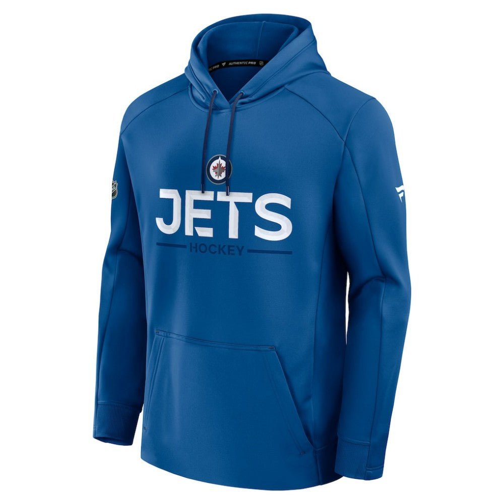 Winnipeg Jets Fanatics Authentic Pro Rink Hoodie Blue